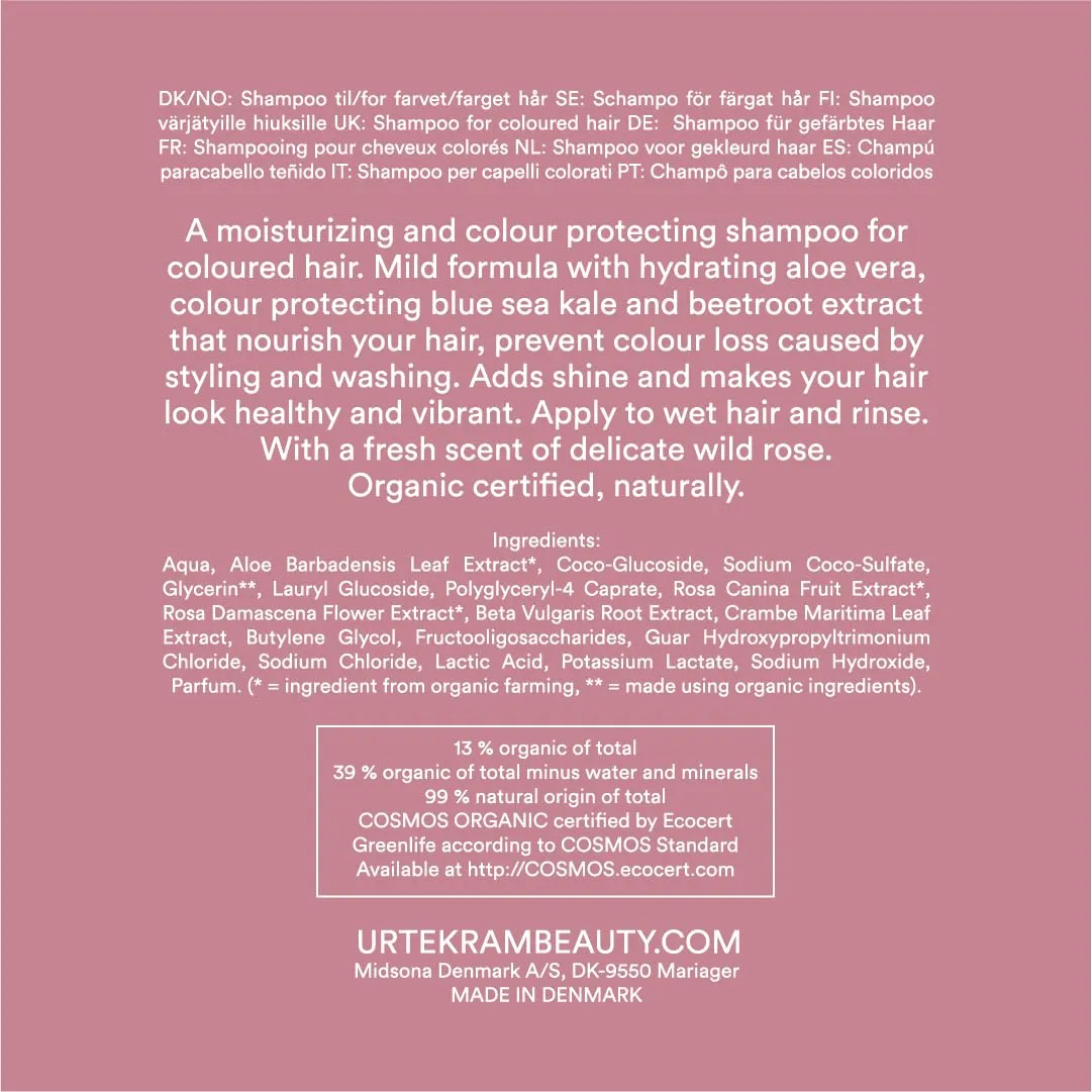 Urtekram Soft Wild Rose Shampoo 250 ml gefärbtes Haar