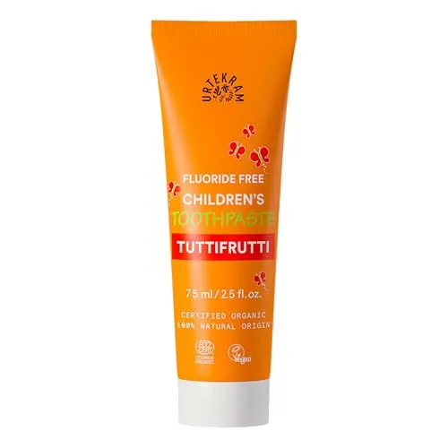 Urtekram Tutti Frutti Kinderzahnpasta 75 ml ohne Fluorid