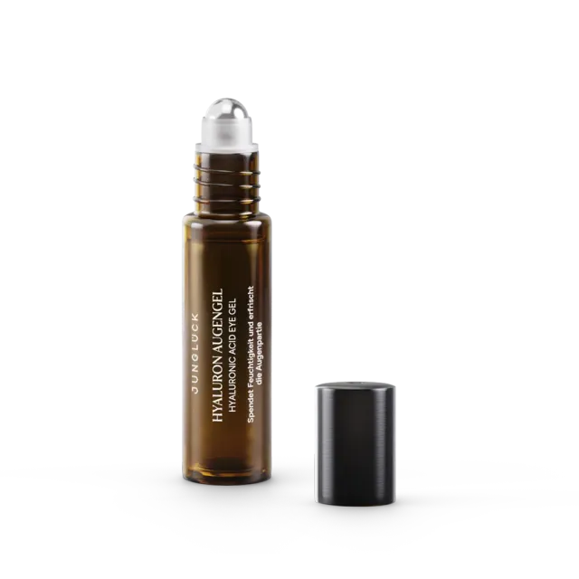 JUNGLÜCK Hyaluron Augengel 10 ml mit Koffein ölfrei