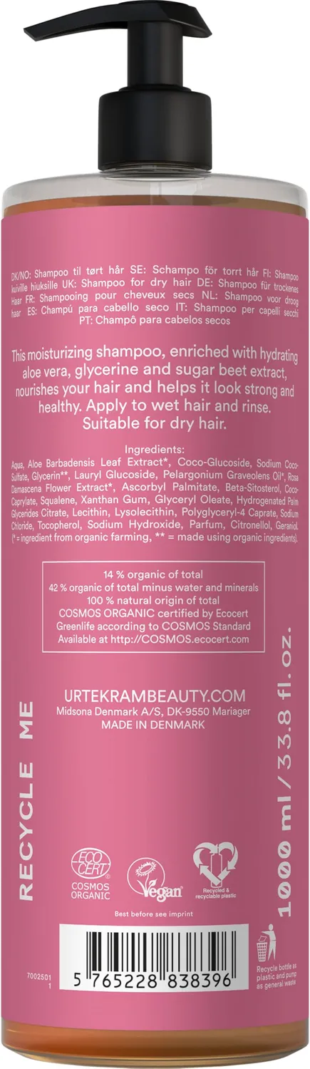 Urtekram Rose Shampoo normales Haar 1000 ml
