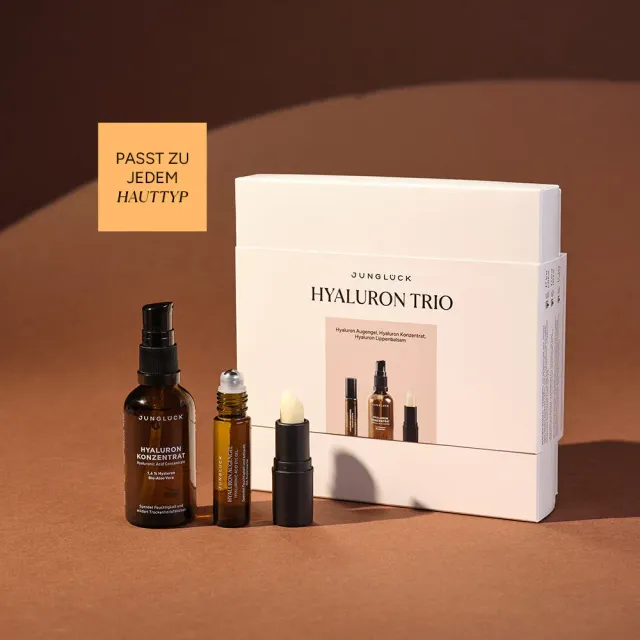 JUNGLÜCK in a Box Hyaluron Trio Geschenkset