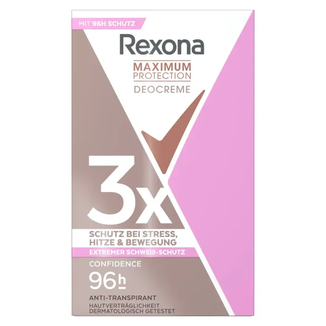 Rexona Maximum Protection Confidence Deo Creme 45 ml blumig