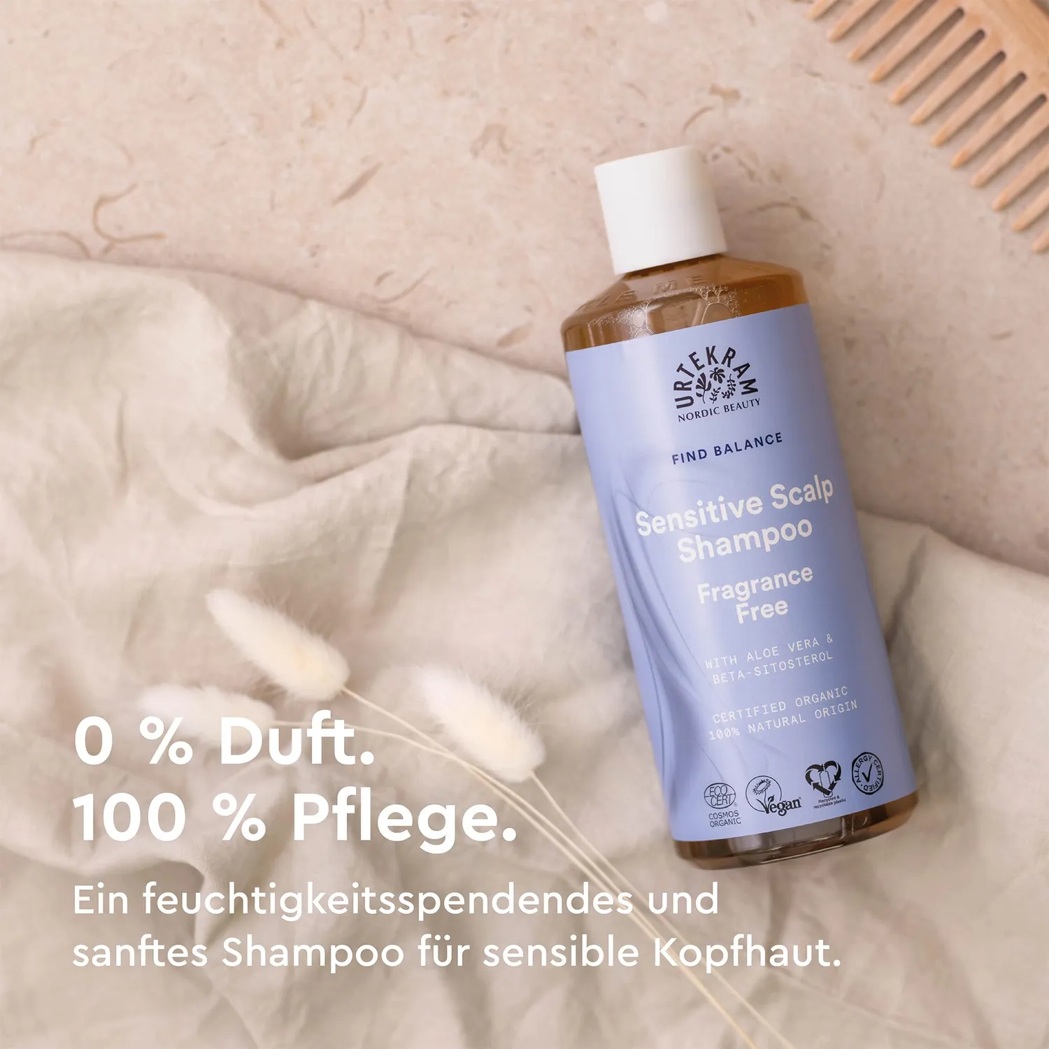Urtekram Find Balance Fragrance Free Shampoo 500 ml ohne Duft