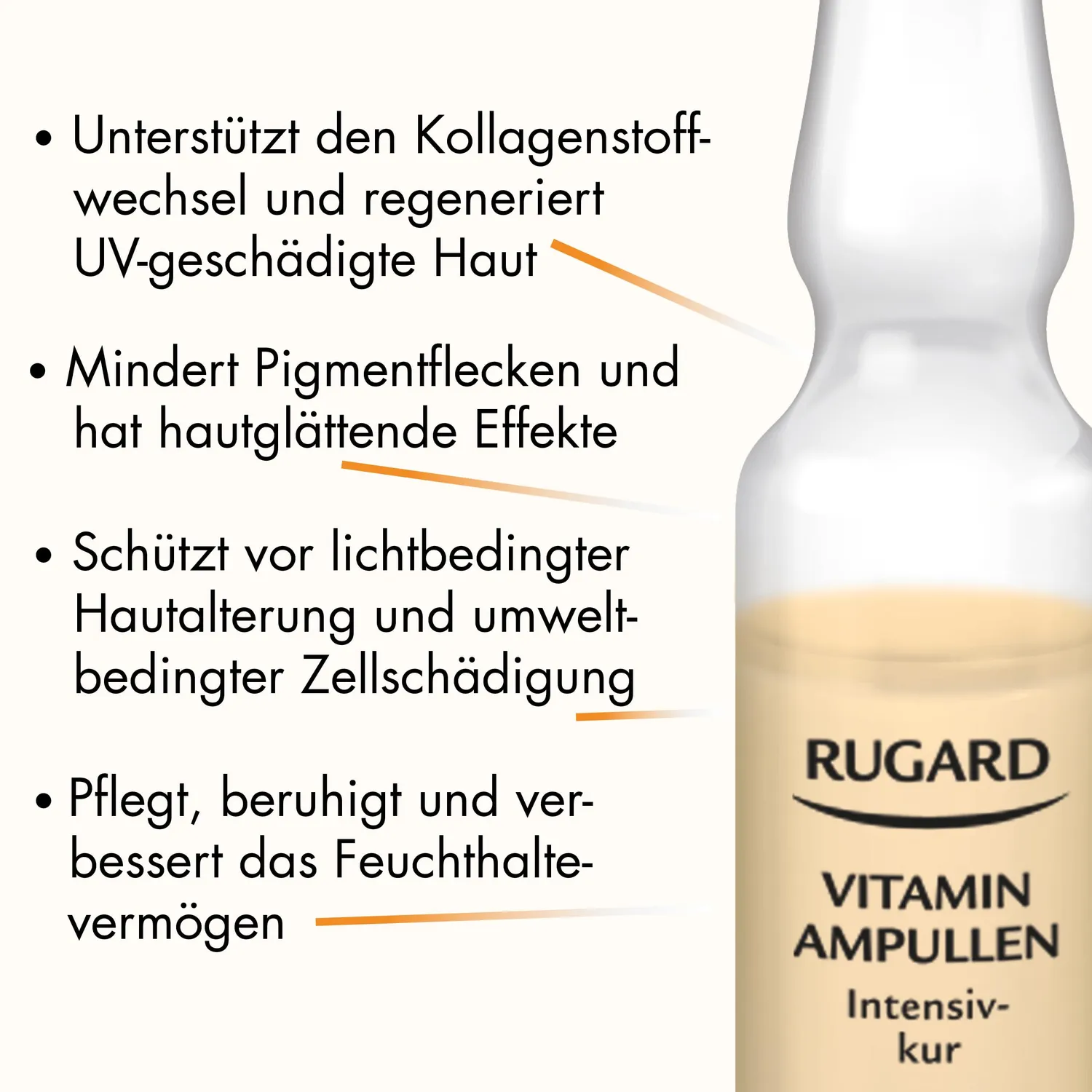 Rugard Vitamin-Ampullen 2 ml Anti-Aging Kur Gesicht