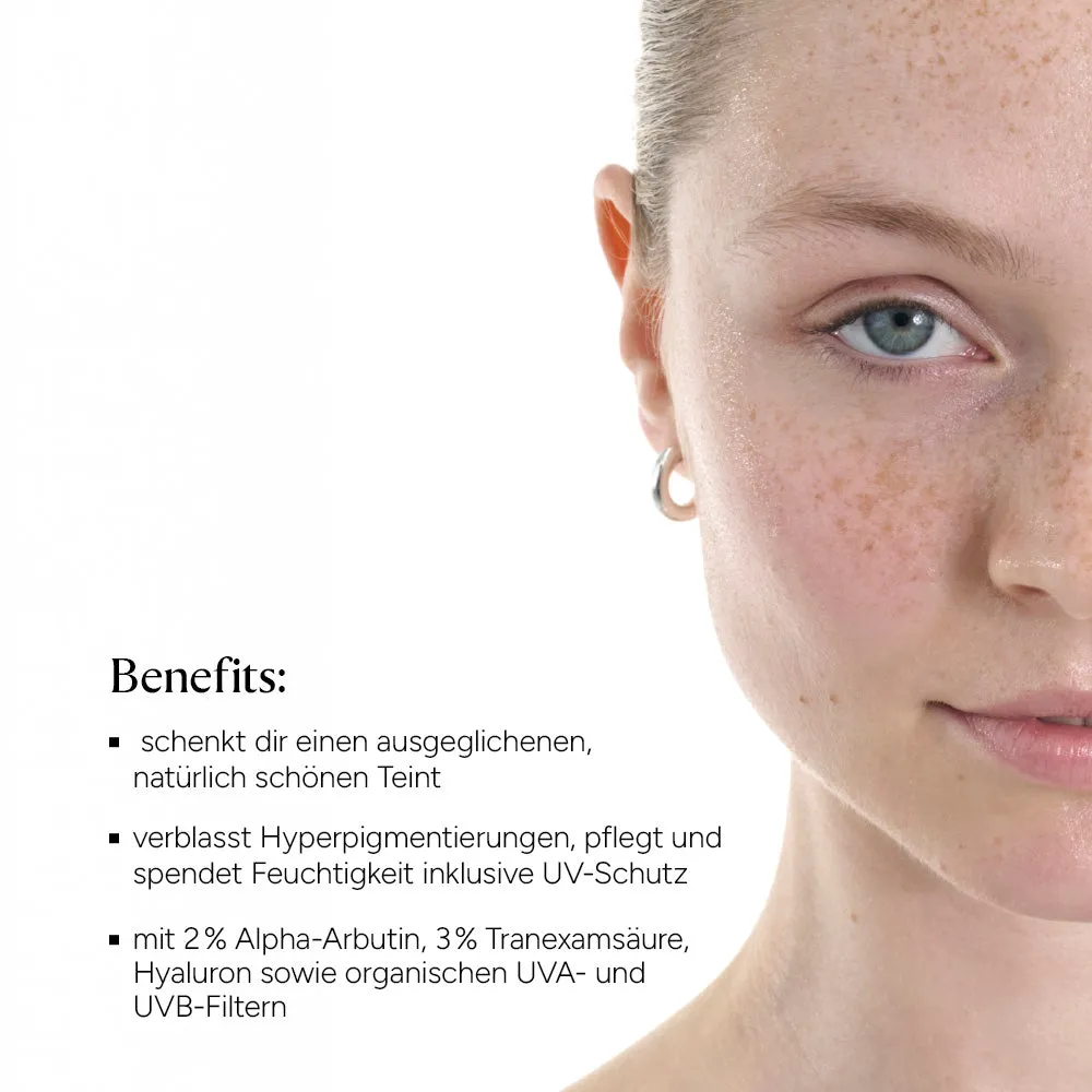 JUNGLÜCK Pigmentflecken Pickelmale Set mit SPF ohne Duftstoffe