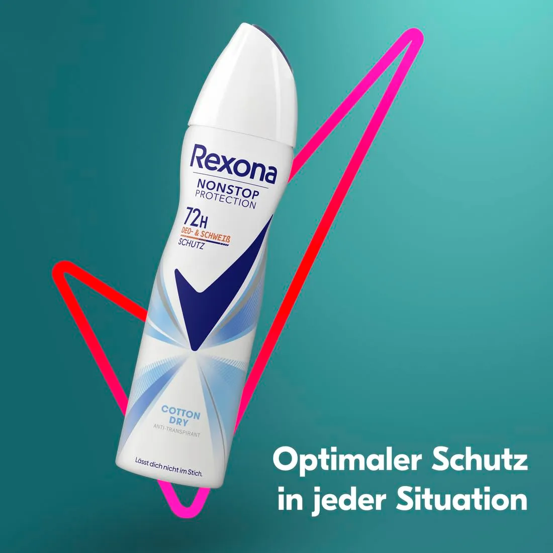 Rexona Cotton Dry Geschenkset Deospray 2x150 ml + Flasche