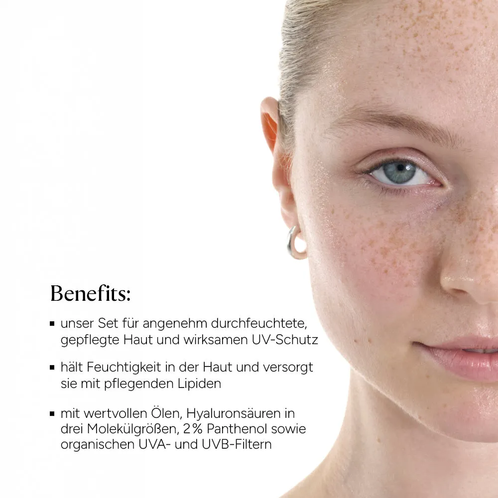 JUNGLÜCK Trockenheit reduzieren Set mit SPF Tagescreme