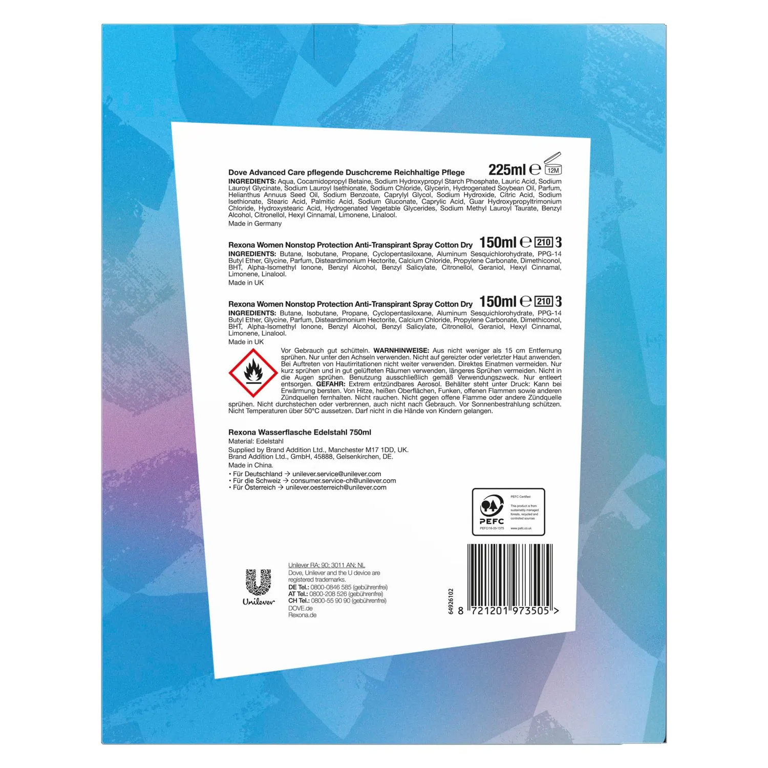 Rexona Sports Collection Duschcreme 250 ml 1er Pack
