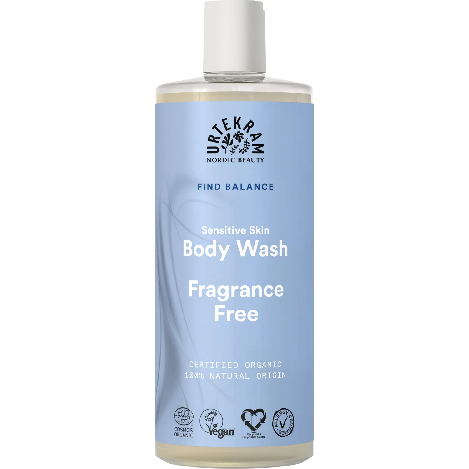 Urtekram Find Balance Duschgel ohne Parfum 200 ml sensitiv