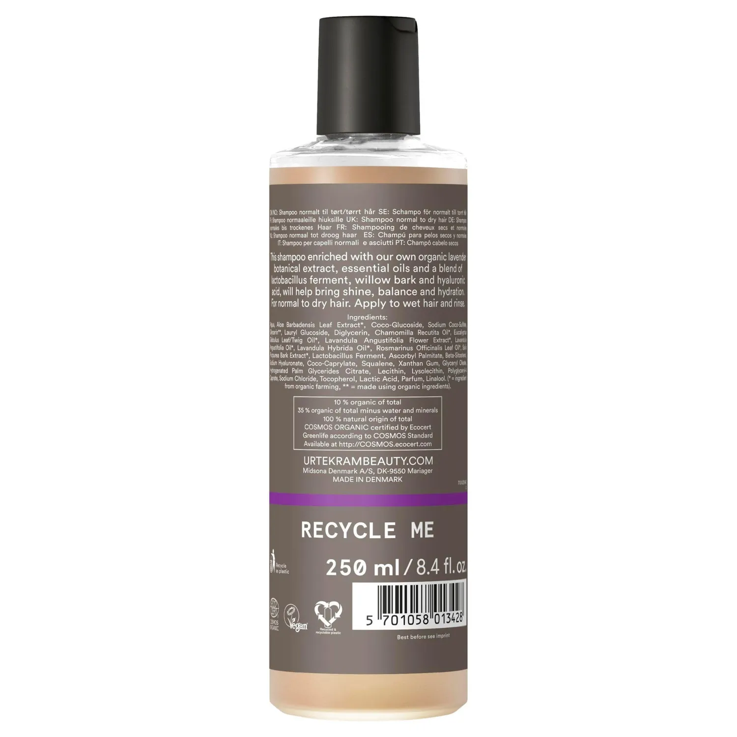 Urtekram Soothing Lavender Shampoo normales Haar 250 ml