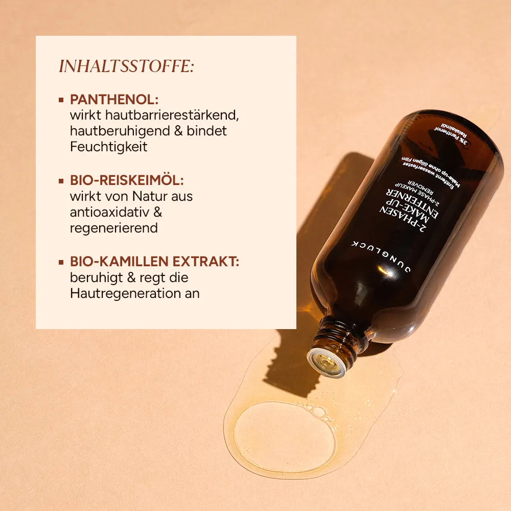 JUNGLÜCK 2-Phasen Make-up Entferner 20 ml ohne Duftstoffe
