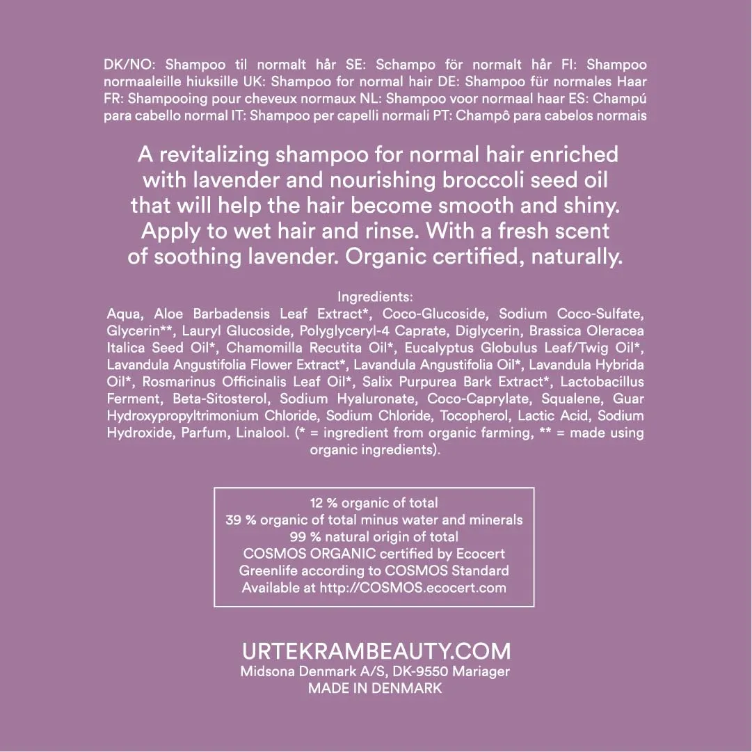 Urtekram Tune In Soothing Lavender Shampoo Lavendel Glanz