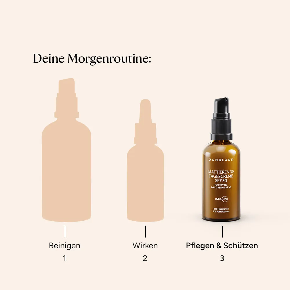 JUNGLÜCK Mattierende Tagescreme SPF 30 Gesicht 50 ml ölfrei