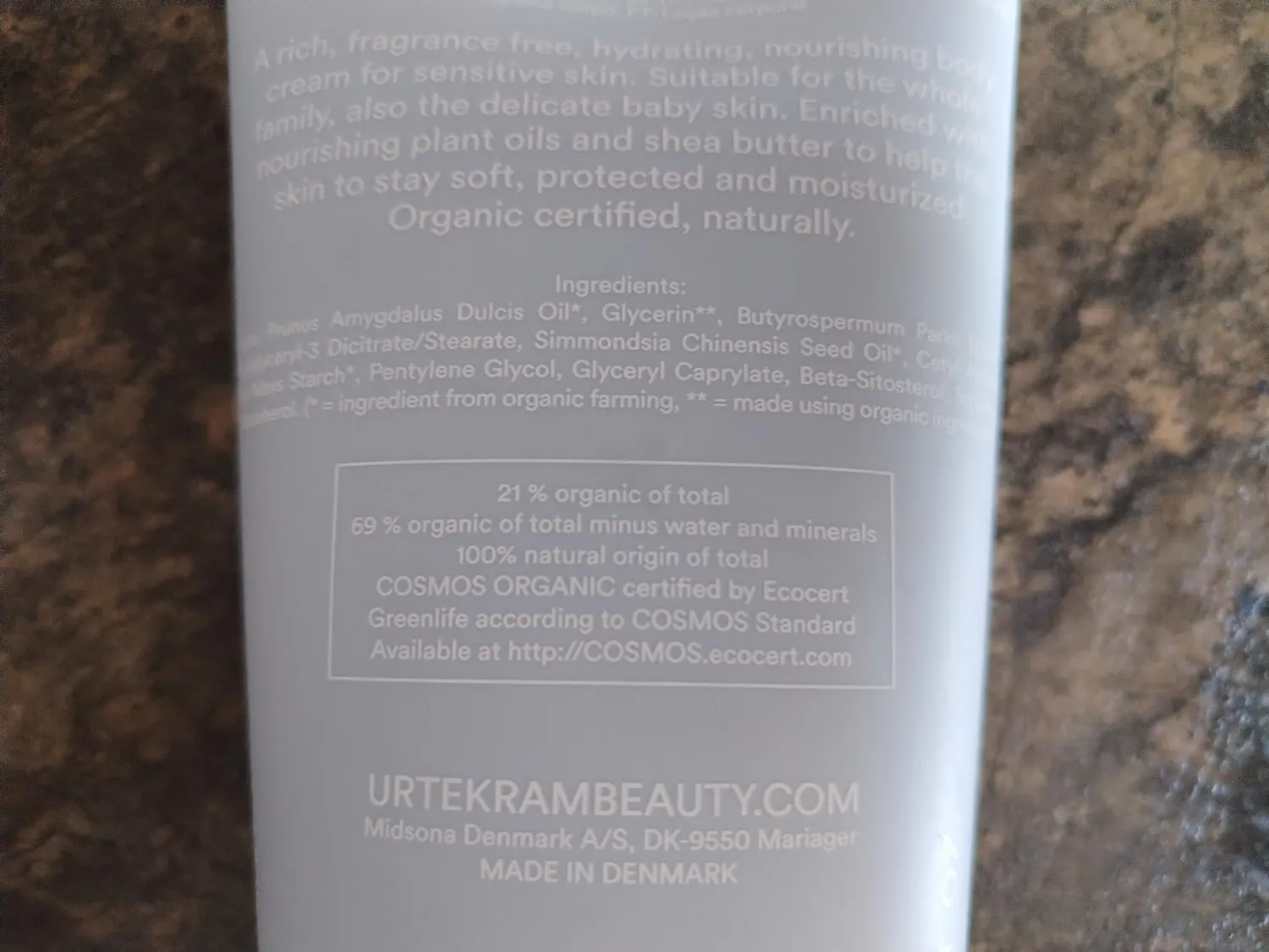 Urtekram Find Balance Körpercreme 200 ml parfümfrei