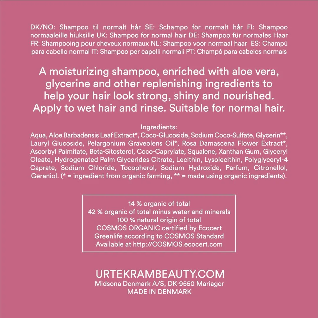 Urtekram Rose Shampoo 250 ml für normales Haar