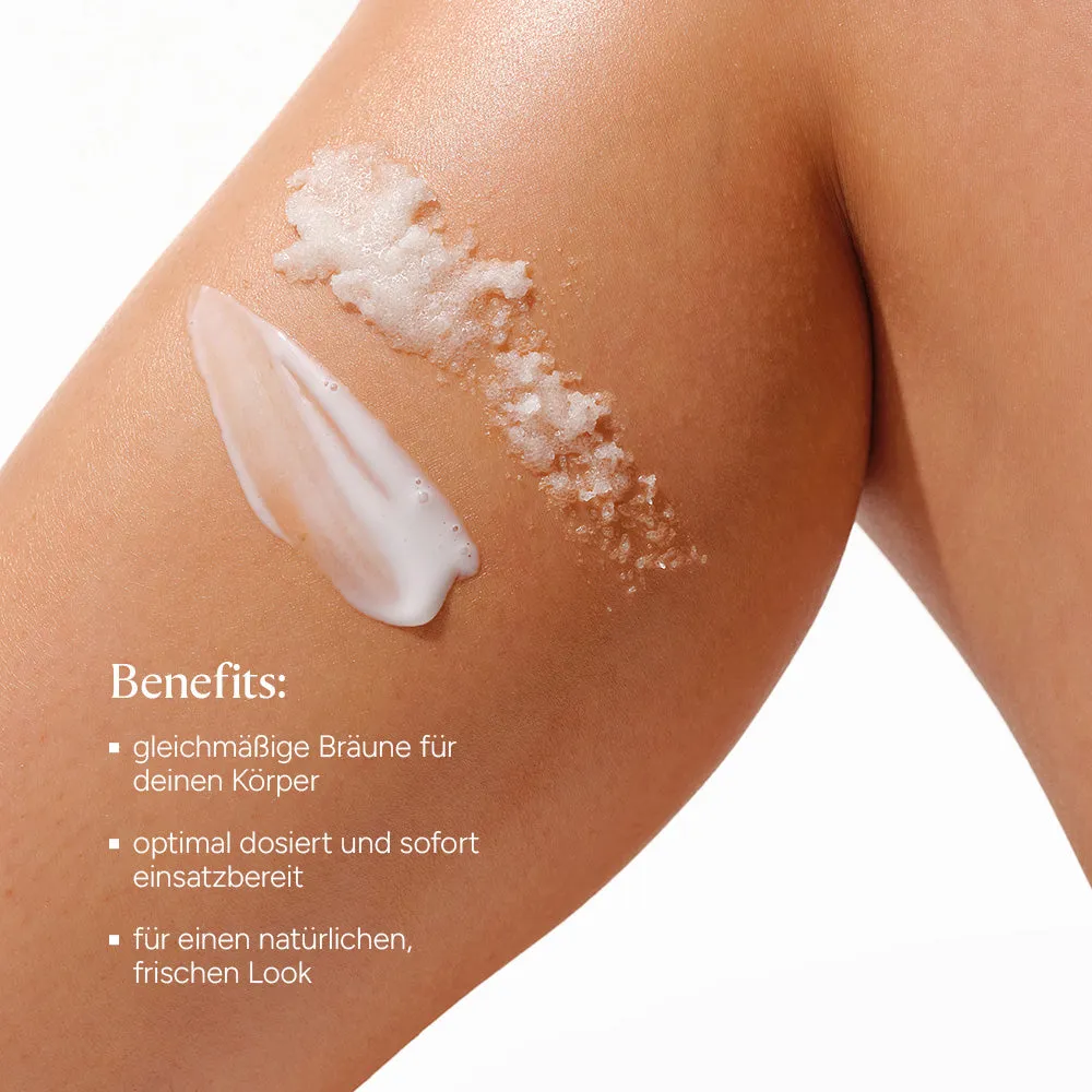 JUNGLÜCK Peel & Tan Kombi Peeling Set Bräunung