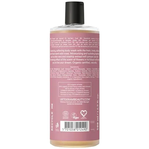 Urtekram Soft Wild Rose Duschgel 500 ml vegan