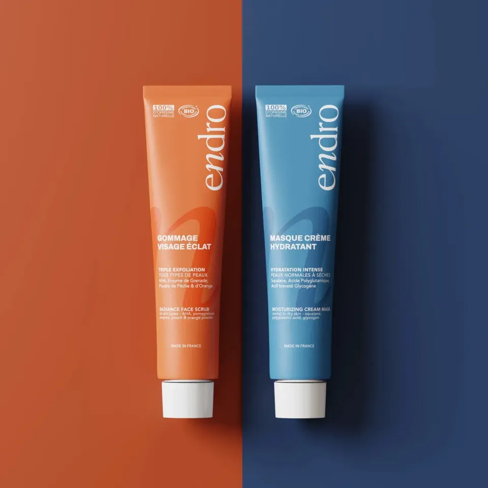Endro Éclat & Confort Gesichts-Set Peeling+Maske