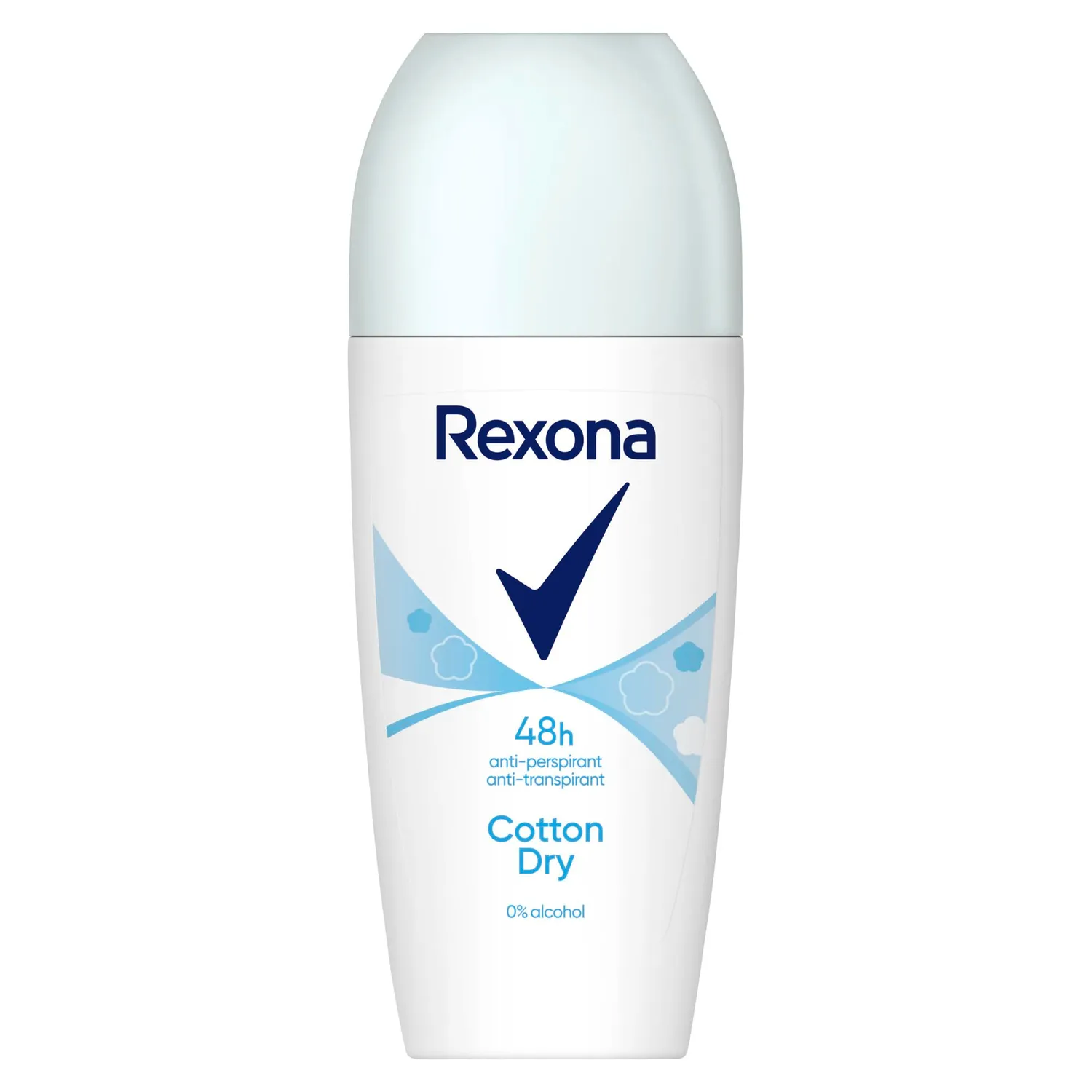 Rexona Cotton Dry Deo-Roll-On 6x50 ml blumig