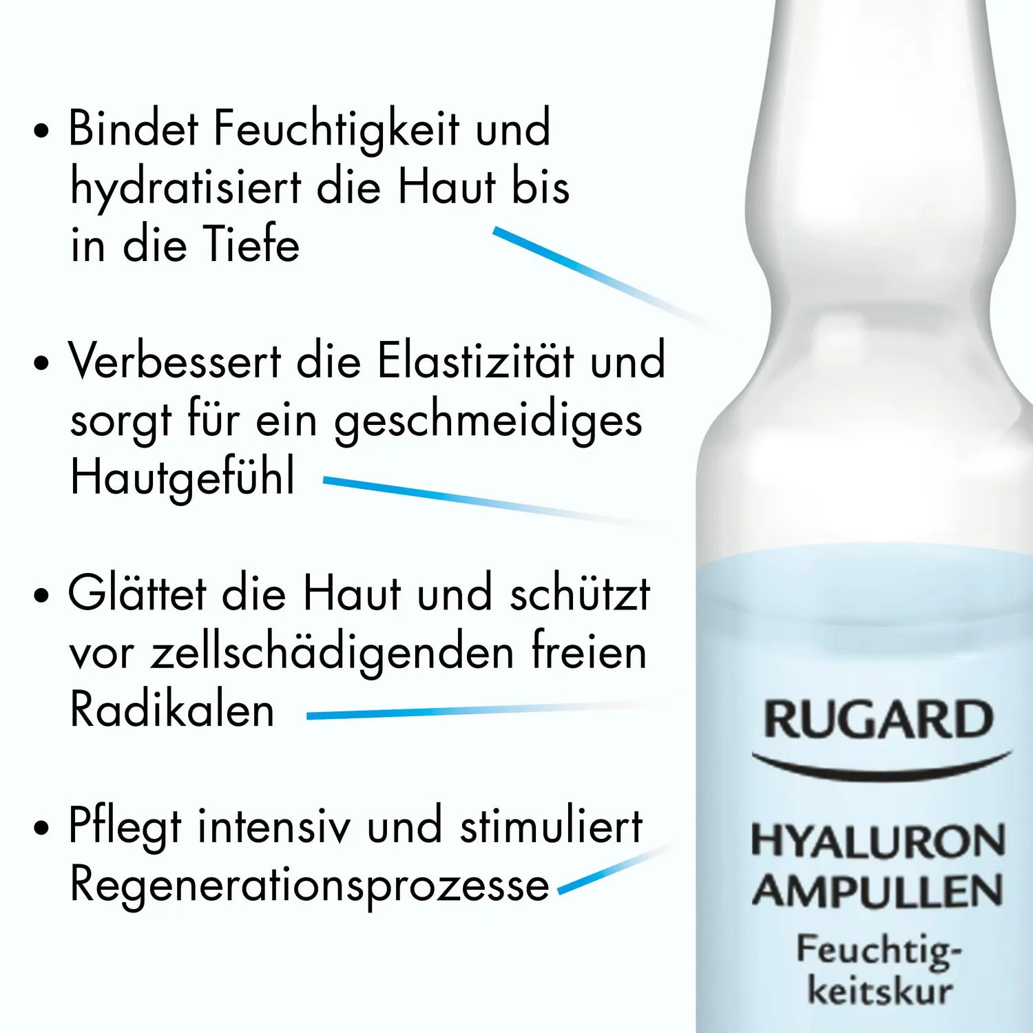 Rugard Hyaluron Ampullen 2 ml Serum mit Lifting-Effekt