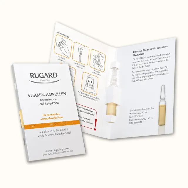 Rugard Vitamin-Ampullen 2 ml Anti-Aging Kur Gesicht