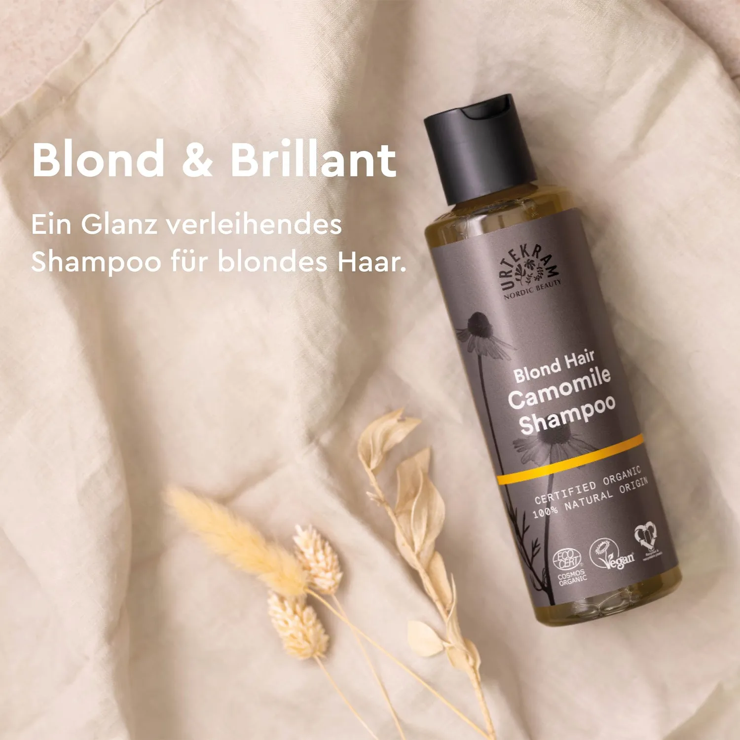Urtekram Camomile Shampoo blondes Haar 250 ml vegan