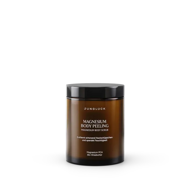 JUNGLÜCK Magnesium Body Peeling Körperpeeling 180 g ohne Duftstoffe
