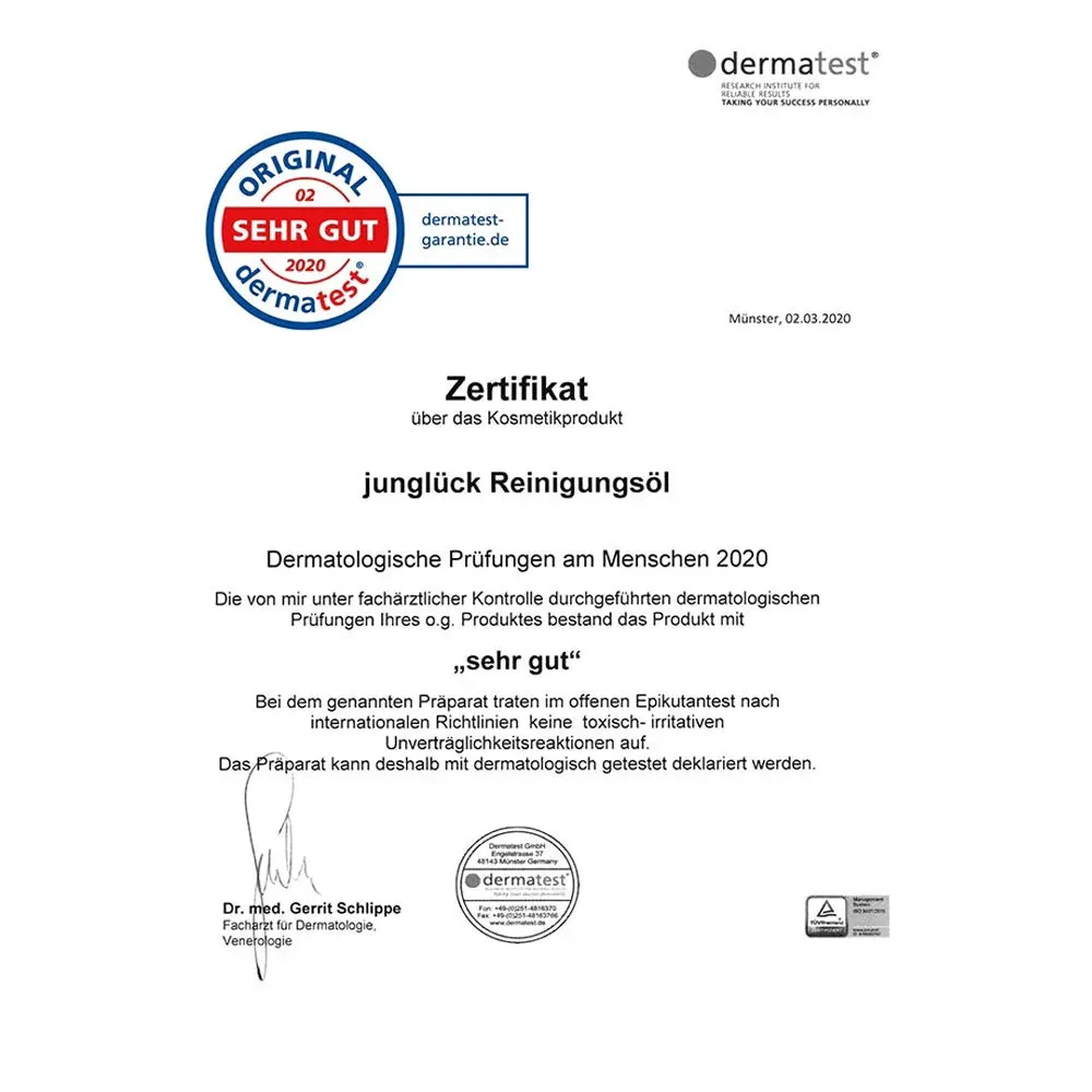 JUNGLÜCK Reinigungsöl 100 ml trockene Haut