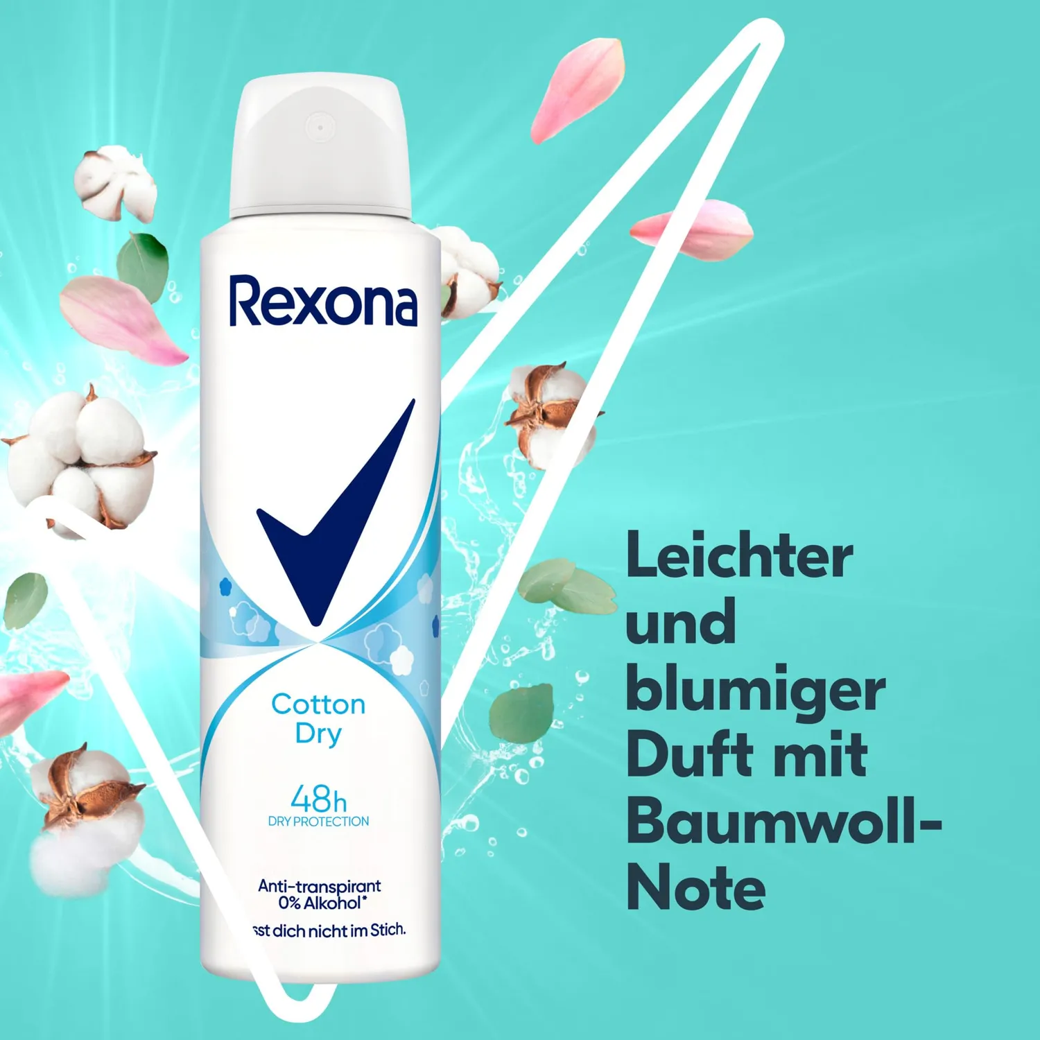 Rexona Cotton Dry Deospray 6x 150 ml mit 48h Schutz