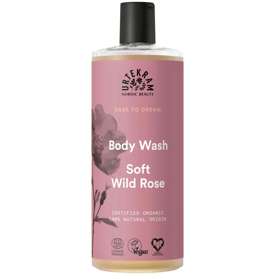 Urtekram Soft Wild Rose Duschgel 500 ml vegan