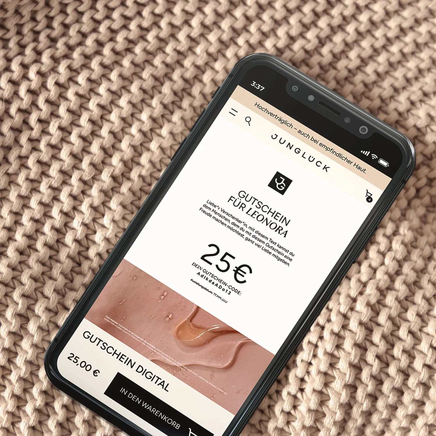JUNGLÜCK Gutschein digital 15 EUR Geschenkkarte