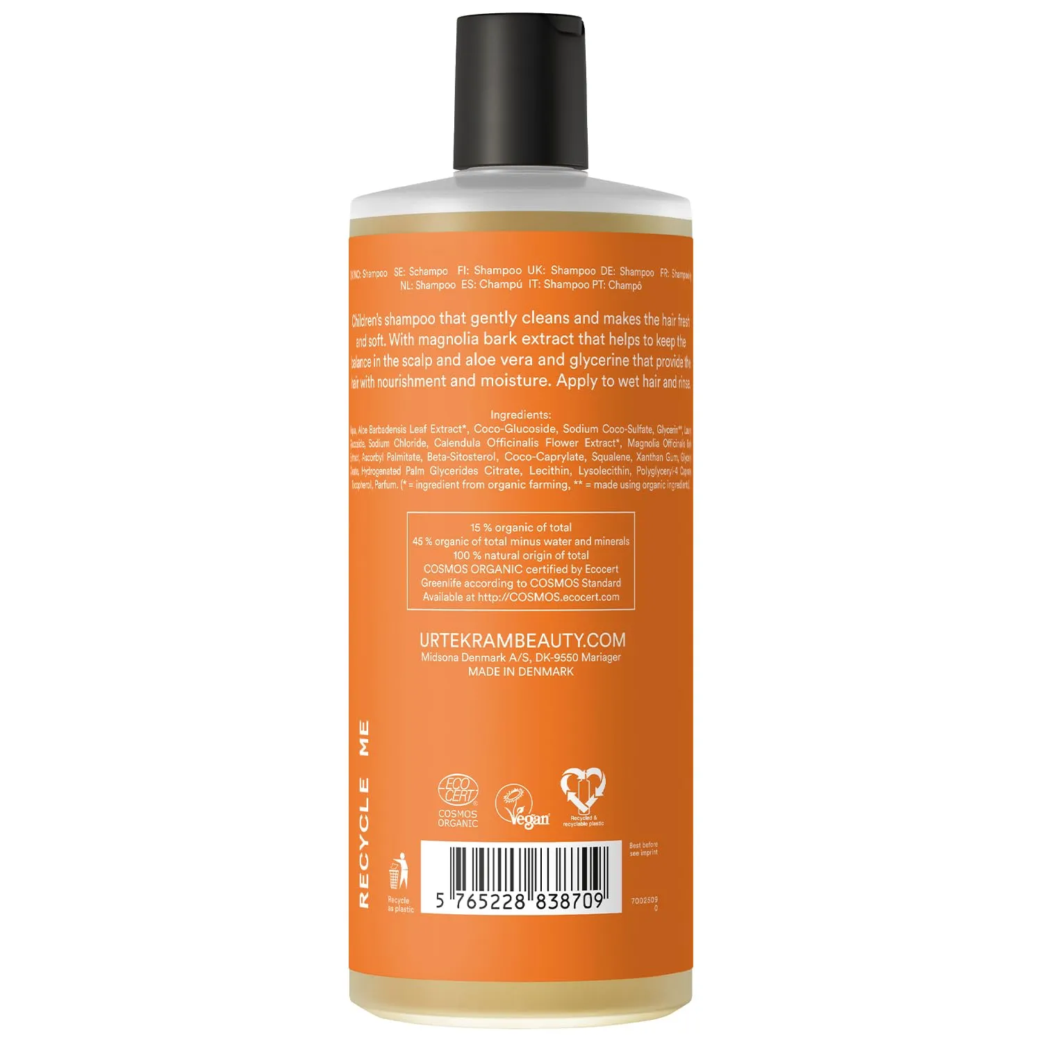 Urtekram Kinder Shampoo 500 ml milde Pflege