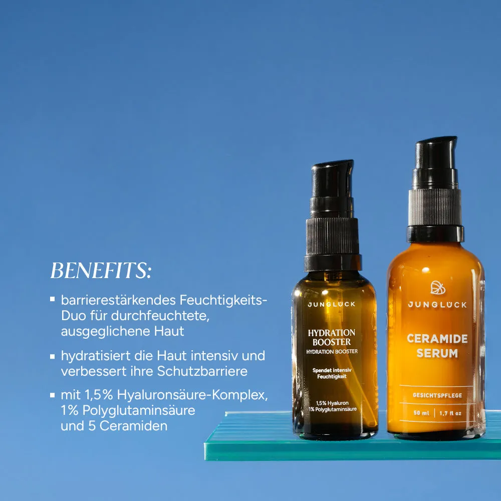 JUNGLÜCK Protective Barrier Kombi Gesichtsset Ceramide Hyaluron
