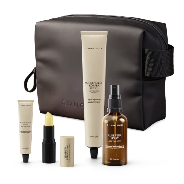 JUNGLÜCK Travel Set Sun & Care Reiseset Sonnenschutz Set