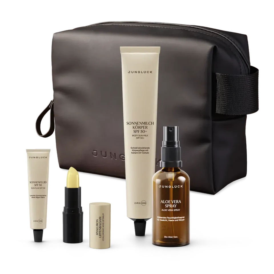 JUNGLÜCK Travel Set Sun & Care Reiseset Sonnenschutz Set