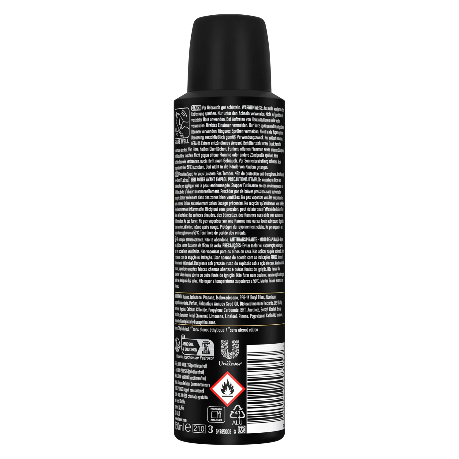 Rexona Men Invisible Deo Spray 6x150 ml Sport Defence