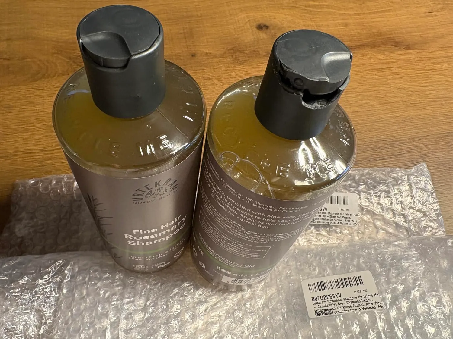 Urtekram Rosmarin Shampoo feines Haar 250 ml Volumen
