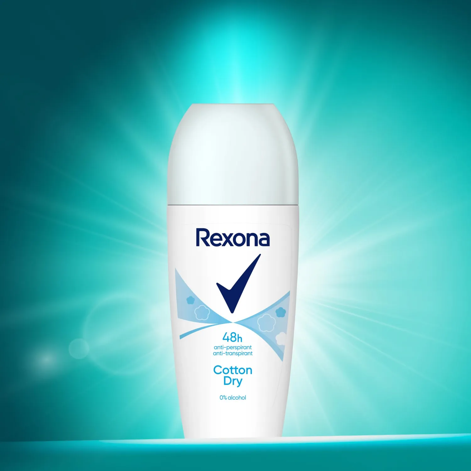 Rexona Cotton Dry Deo-Roll-On 6x50 ml blumig