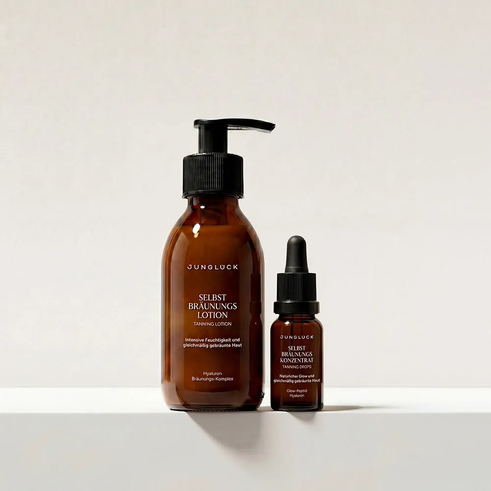 JUNGLÜCK Care & Tan Kombi Selbstbräunung Set