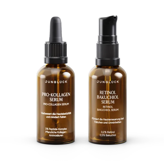 JUNGLÜCK Bye Bye Falten Kombi Set Bakuchiol Retinol