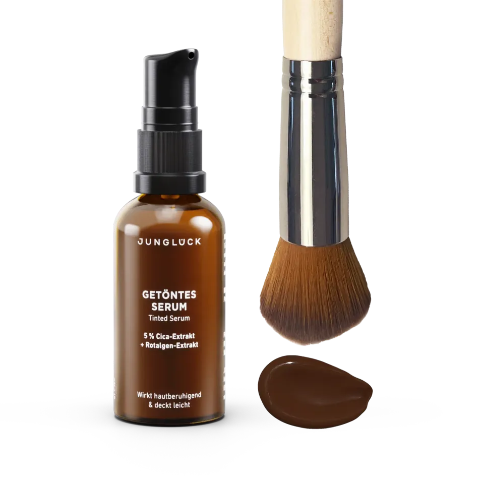 JUNGLÜCK Getöntes Serum Pinsel Set 05 sehr dunkel