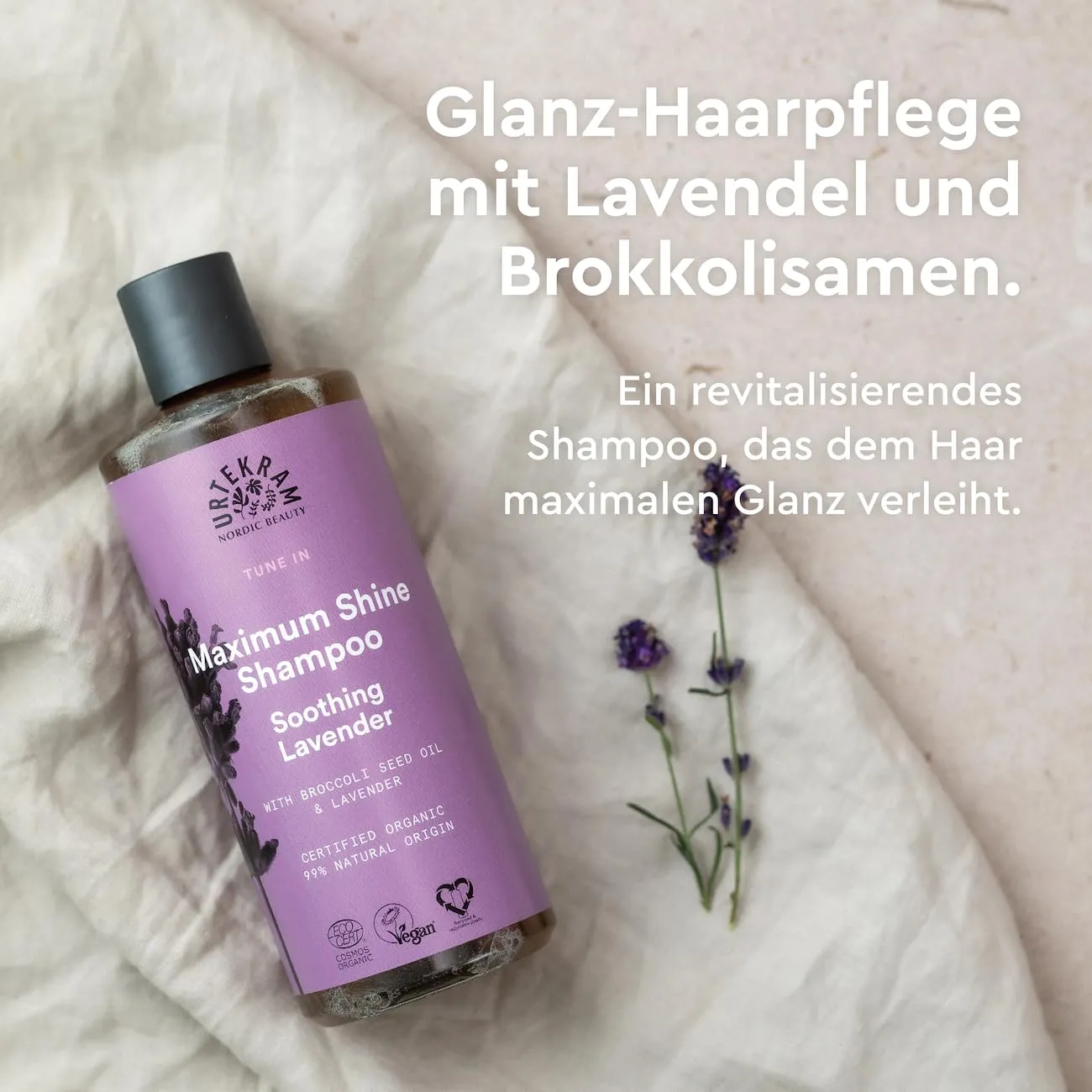 Urtekram Tune In Soothing Lavender Shampoo Lavendel Glanz