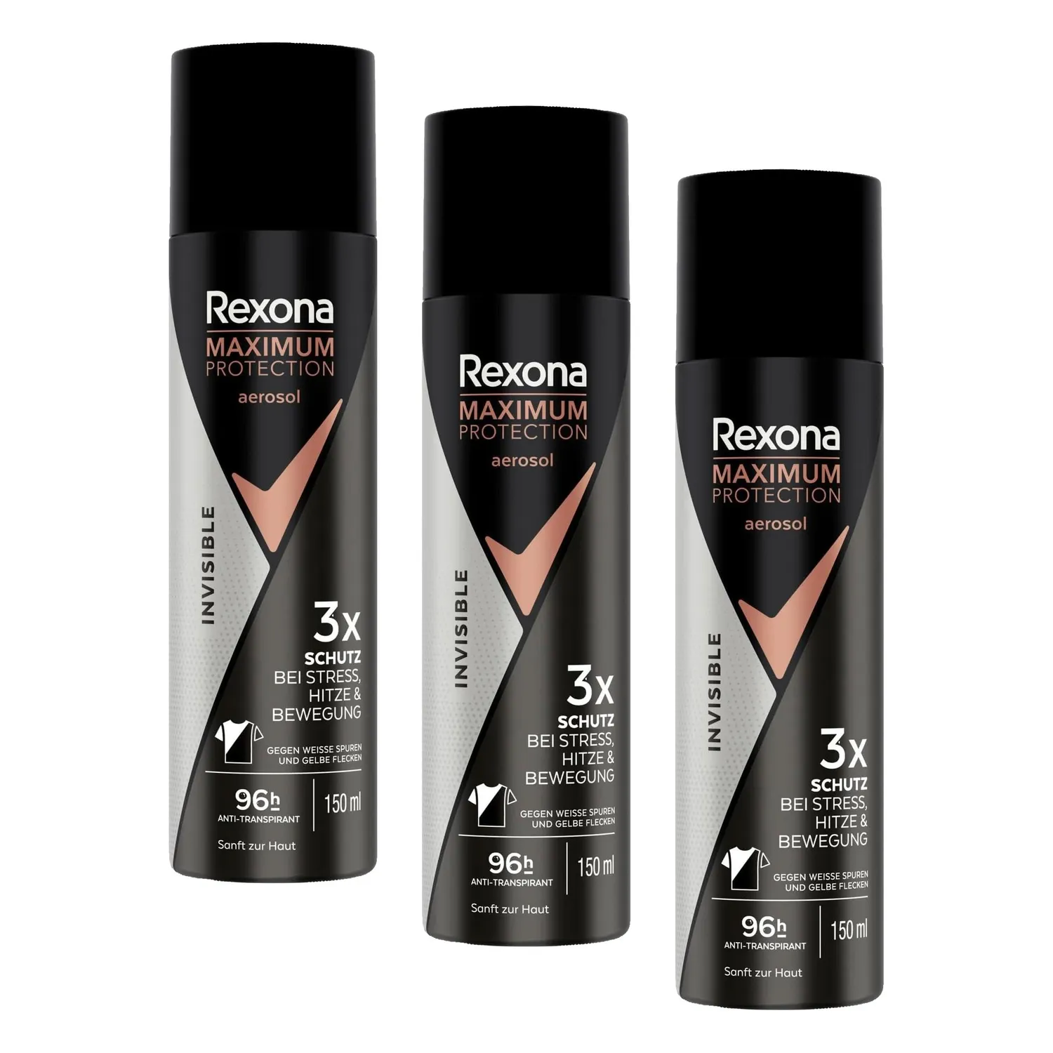 Rexona Maximum Protection Invisible Deo Spray 150 ml 96h Schutz