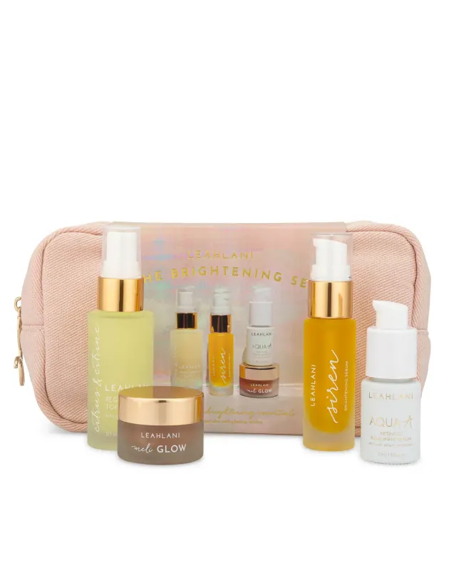 Leahlani The Brightening Set Pflegeset Reiseformat für Glow