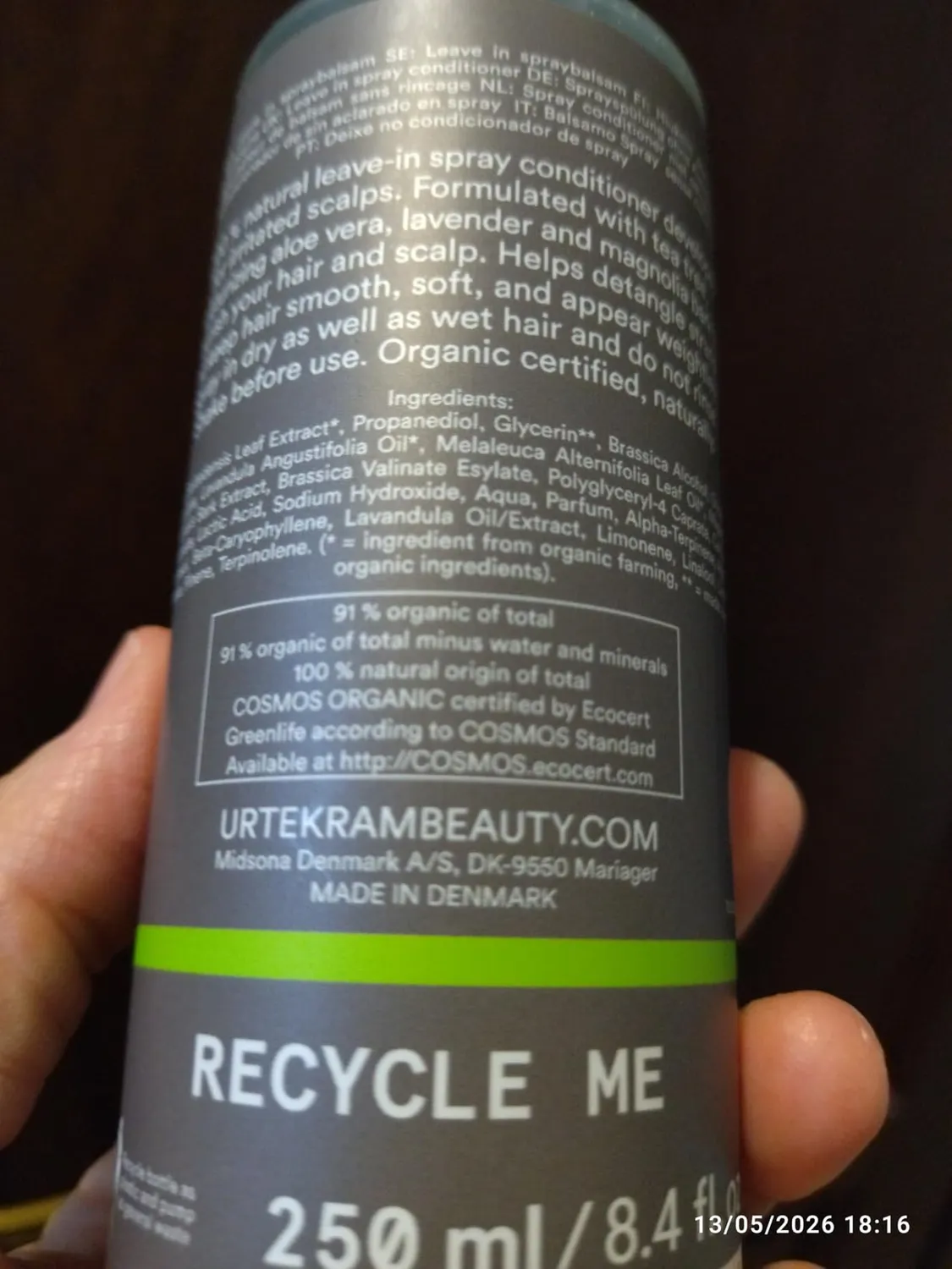 Urtekram Find Balance Leave-in Conditioner 250 ml Duftfrei