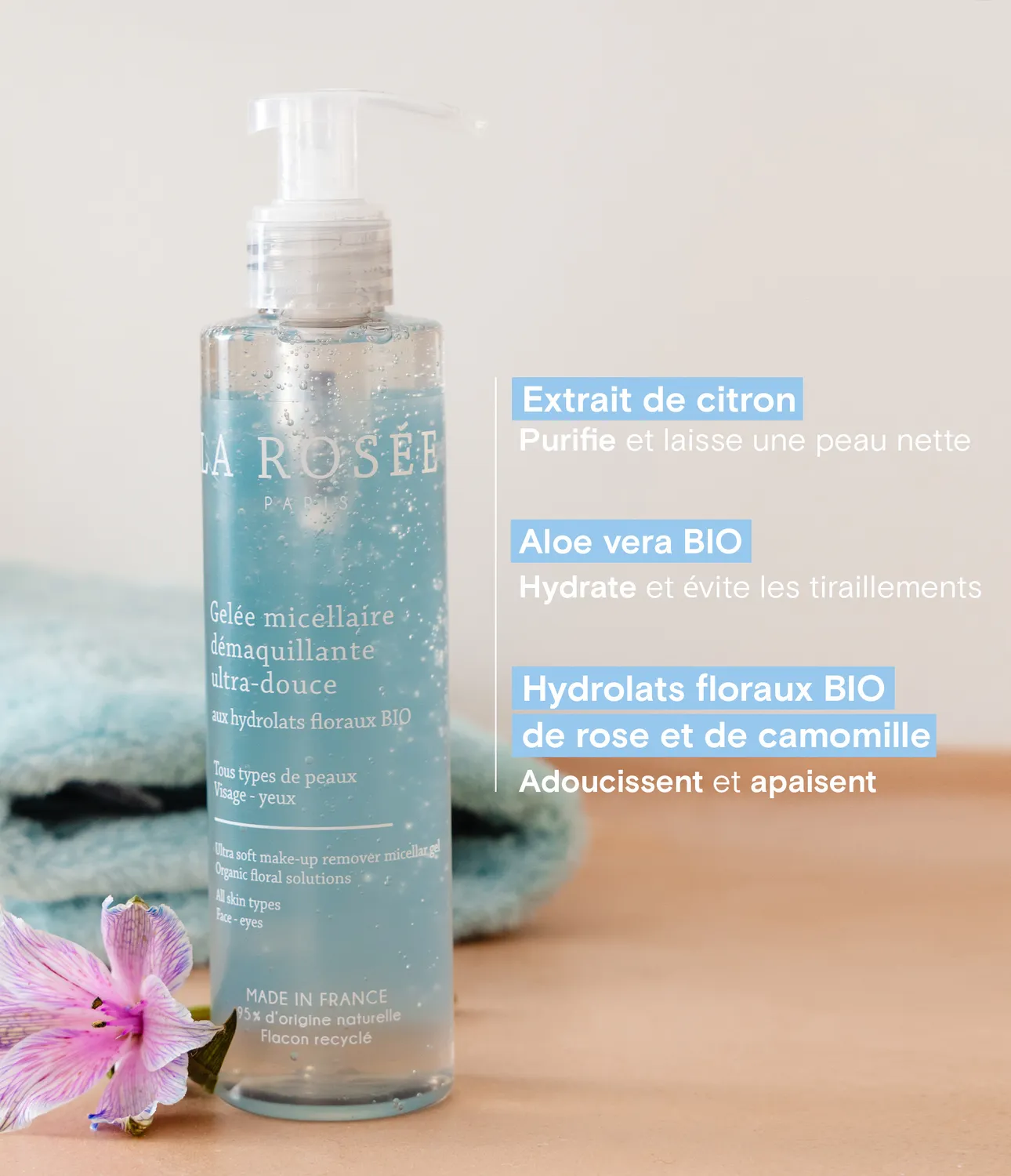 La Rosée Mizellen Reinigungsgelée Gesicht Make-up Entferner