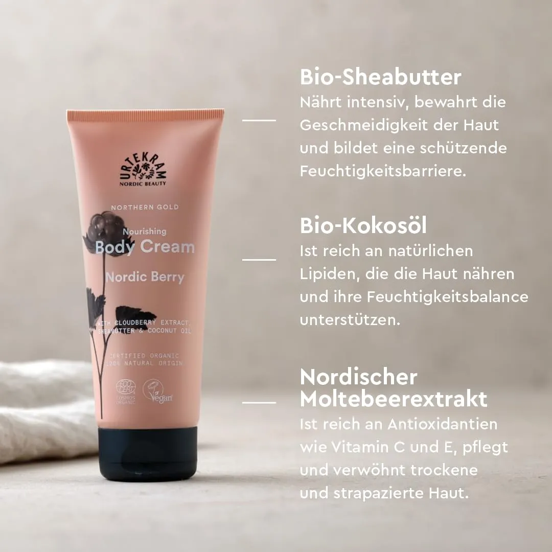 Urtekram Nordic Berry Body Cream 200 ml Moltebeere