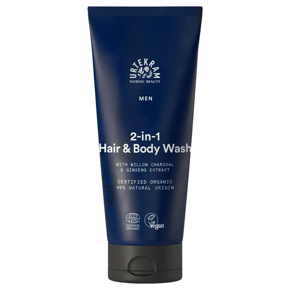 Urtekram Men 2-in-1 Haar- & Körperseife 200 ml Ginseng