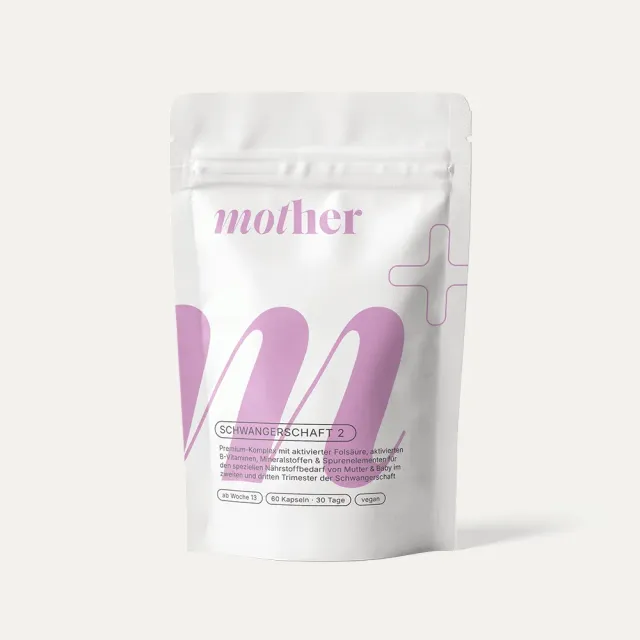baybies mother+ Schwangerschaft 2 Kapseln bioaktives Folat
