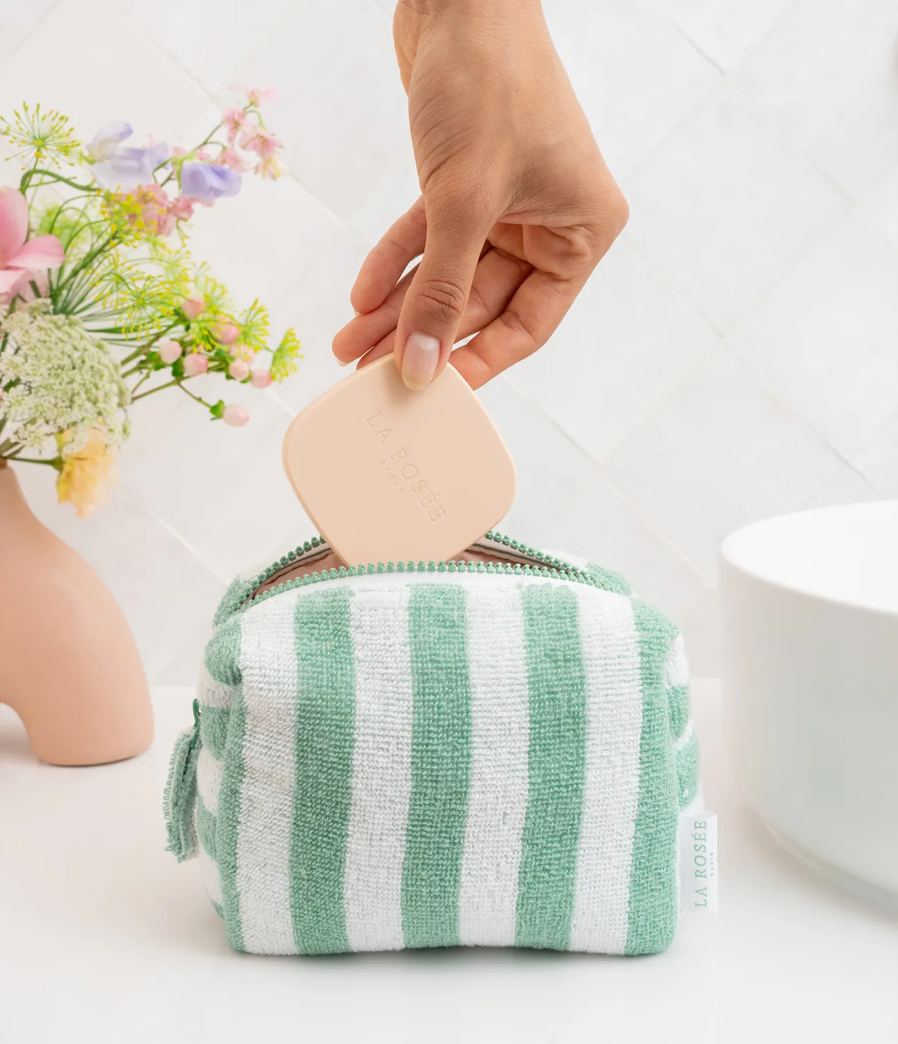 La Rosée Kosmetiktasche Make-up Tasche Baumwolle
